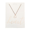 Rose Gold Plated Necklace "Heart"
