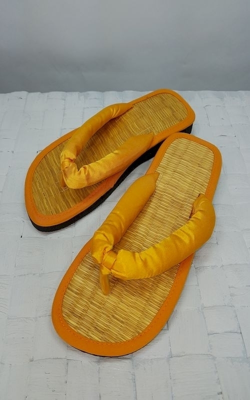 Les Tongs "Japan" Cinnamon Flaps Orange Size 35/36