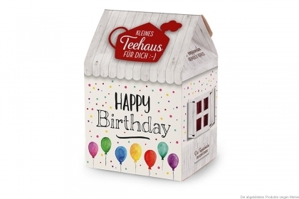 Kleines Teehaus für Dich "Happy Birthday"