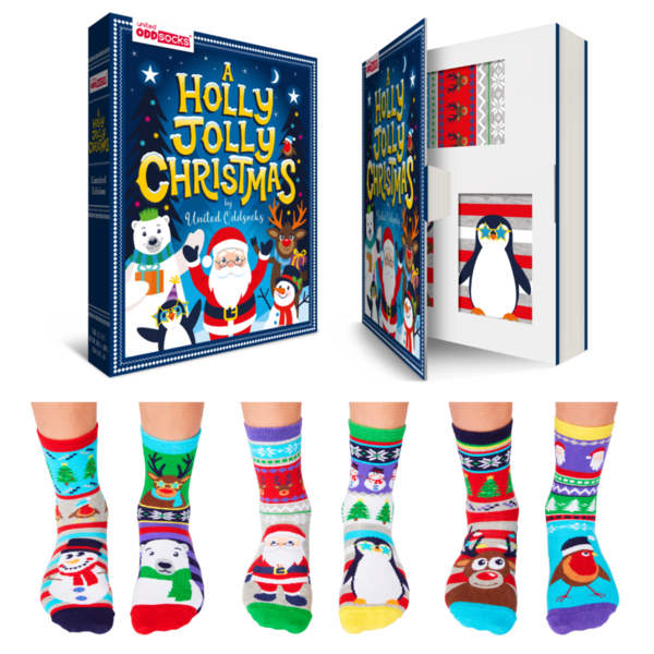 A Holly Jolly Christmas Socken (6 Paare; Größe 30,5-38,5)